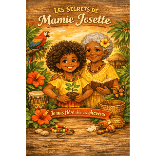 Livre enfant cheveux crépus – Je suis fière de mes cheveux | Mamie Josette