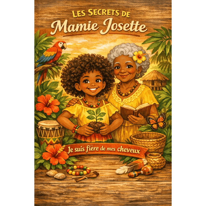 Livre enfant cheveux crépus – Je suis fière de mes cheveux | Mamie Josette