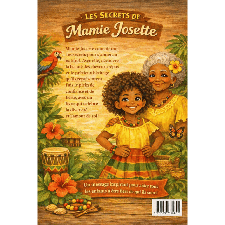 Livre enfant cheveux crépus – Je suis fière de mes cheveux | Mamie Josette