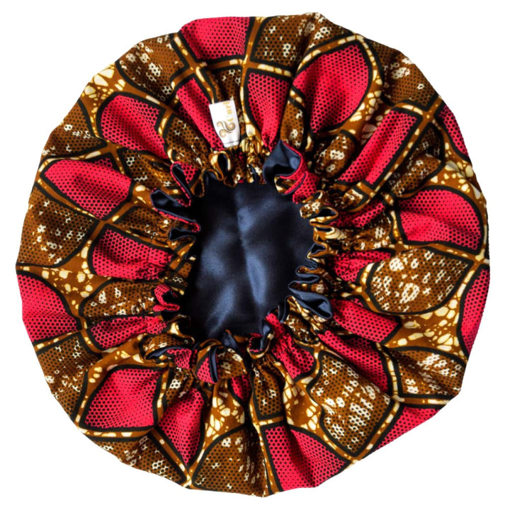 Bonnet en satin - Ti Pyé Bwa (6 - 11 ans)